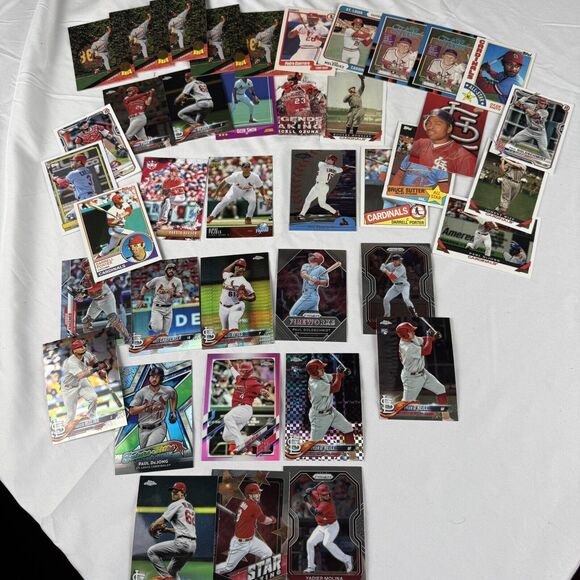 St. Louis Cardinals 40 Card Lot NM HOF Chrome Refractors 2021 Molina O’Neill RC - Picture 1 of 12